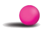 Pink ball with shadow