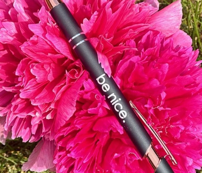 be nice. Mineral Alpha Soft Touch Stylus Pen with Rose Gold Trim