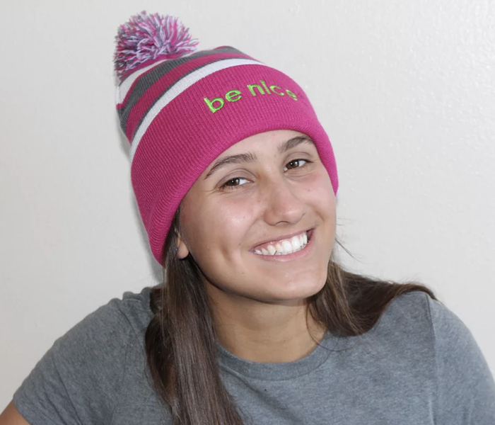 be nice. Winter Beanie with Ball